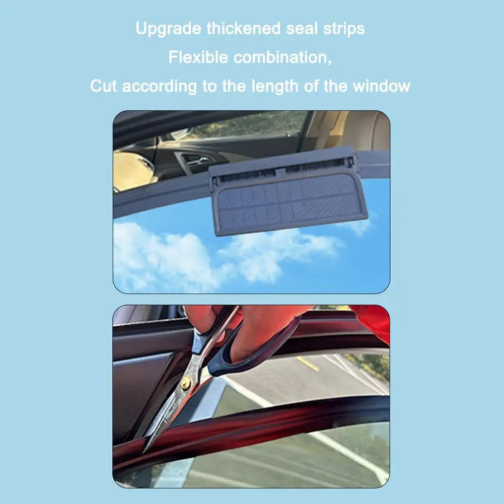 Solar Powered Car Cooling Fan With 3 Air Outlets