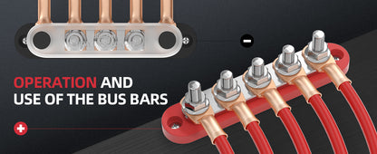 DaierTek Bus Bar 12V with Cover 5 x 1/4" Max 150A 48VDC