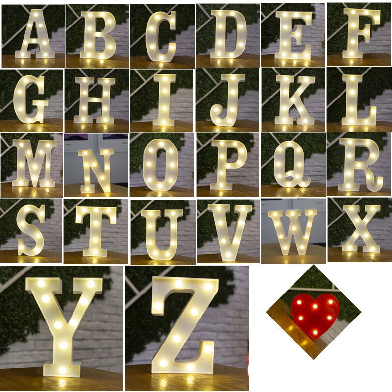 Alphabet Letter LED Lights