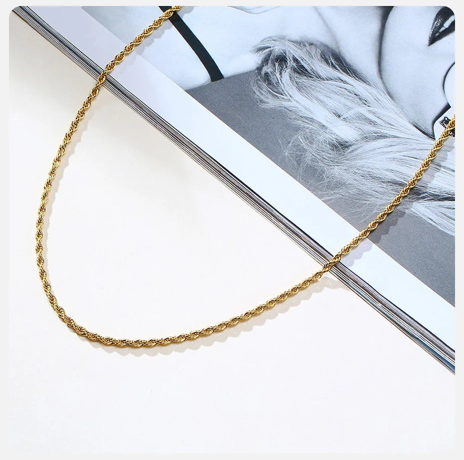 Gold Color Rope Chain
