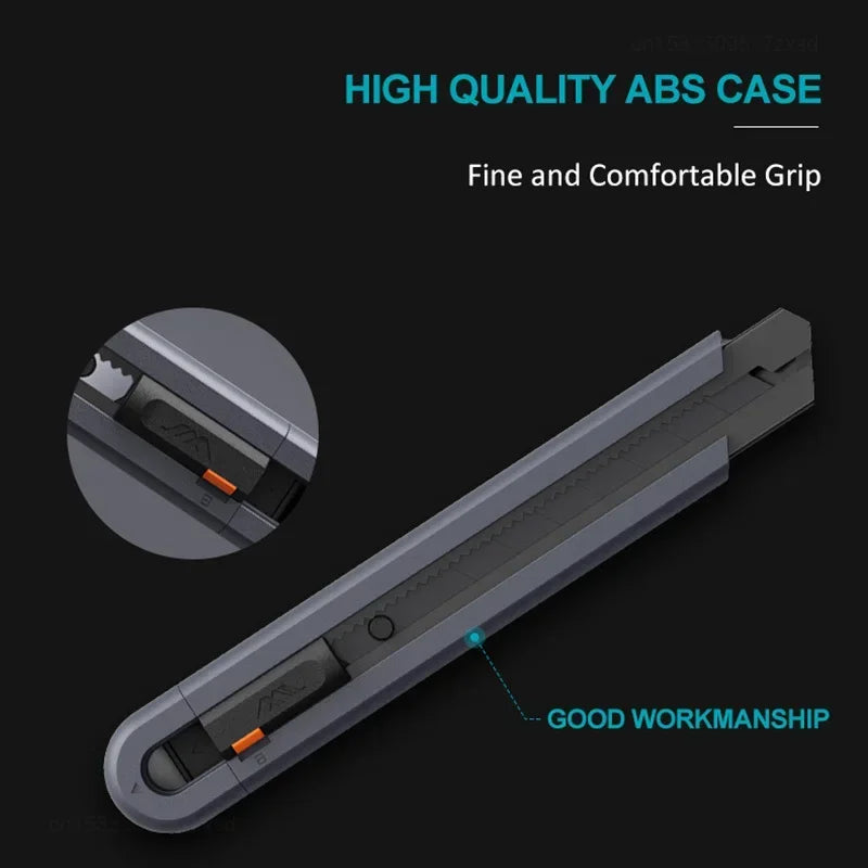 Utility Knife Carbon Steel Blades with Safety Lock