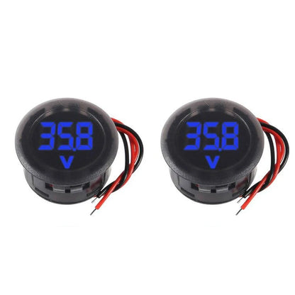 2/4pcs DC 4-100V LED Digital Display Waterproof Voltmeter