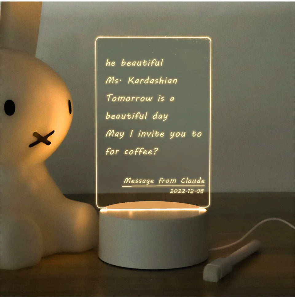 USB Message Board Creative Led Night Light