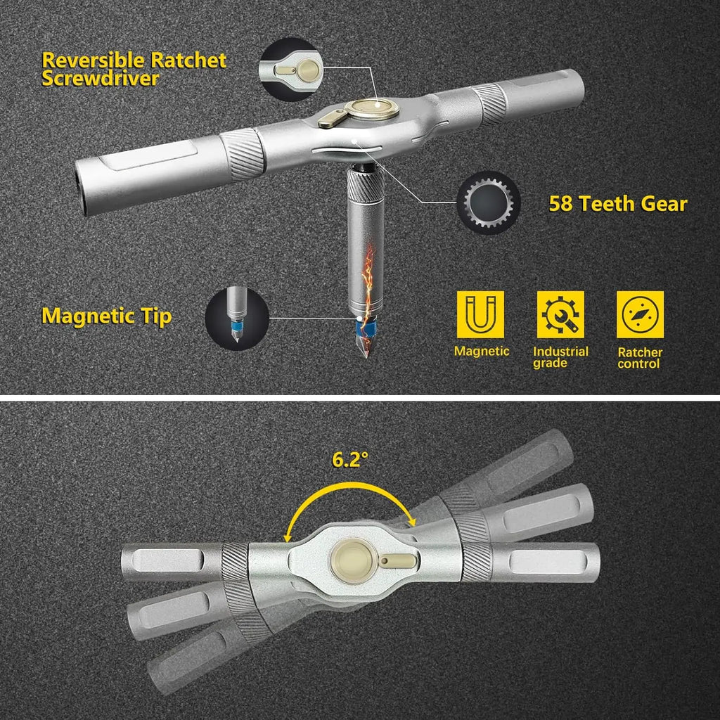 24in1 Multifunction Ratchet Screwdriver