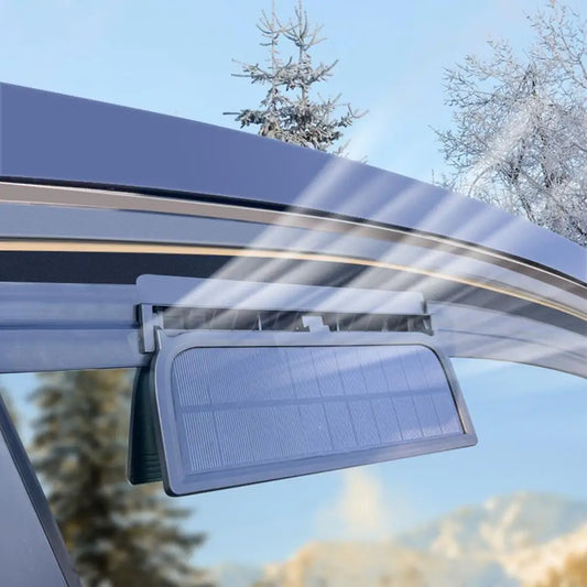 Solar Powered Car Cooling Fan With 3 Air Outlets