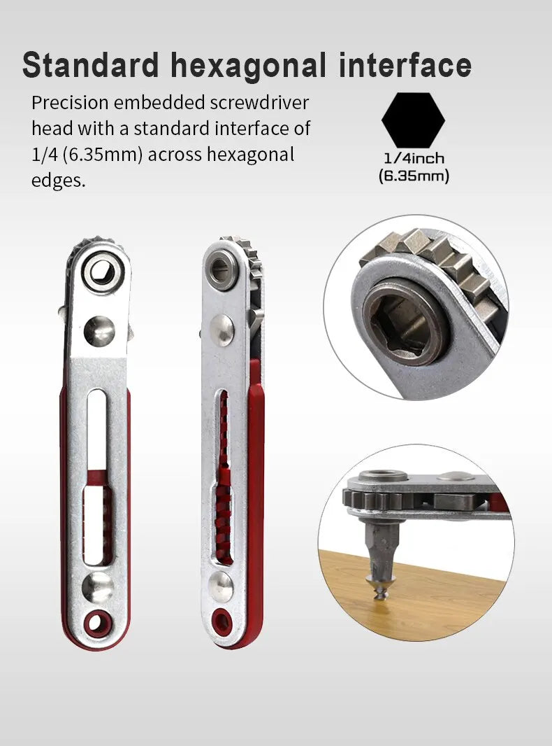 Multifunctional Bidirectional Ratchet Screwdriver