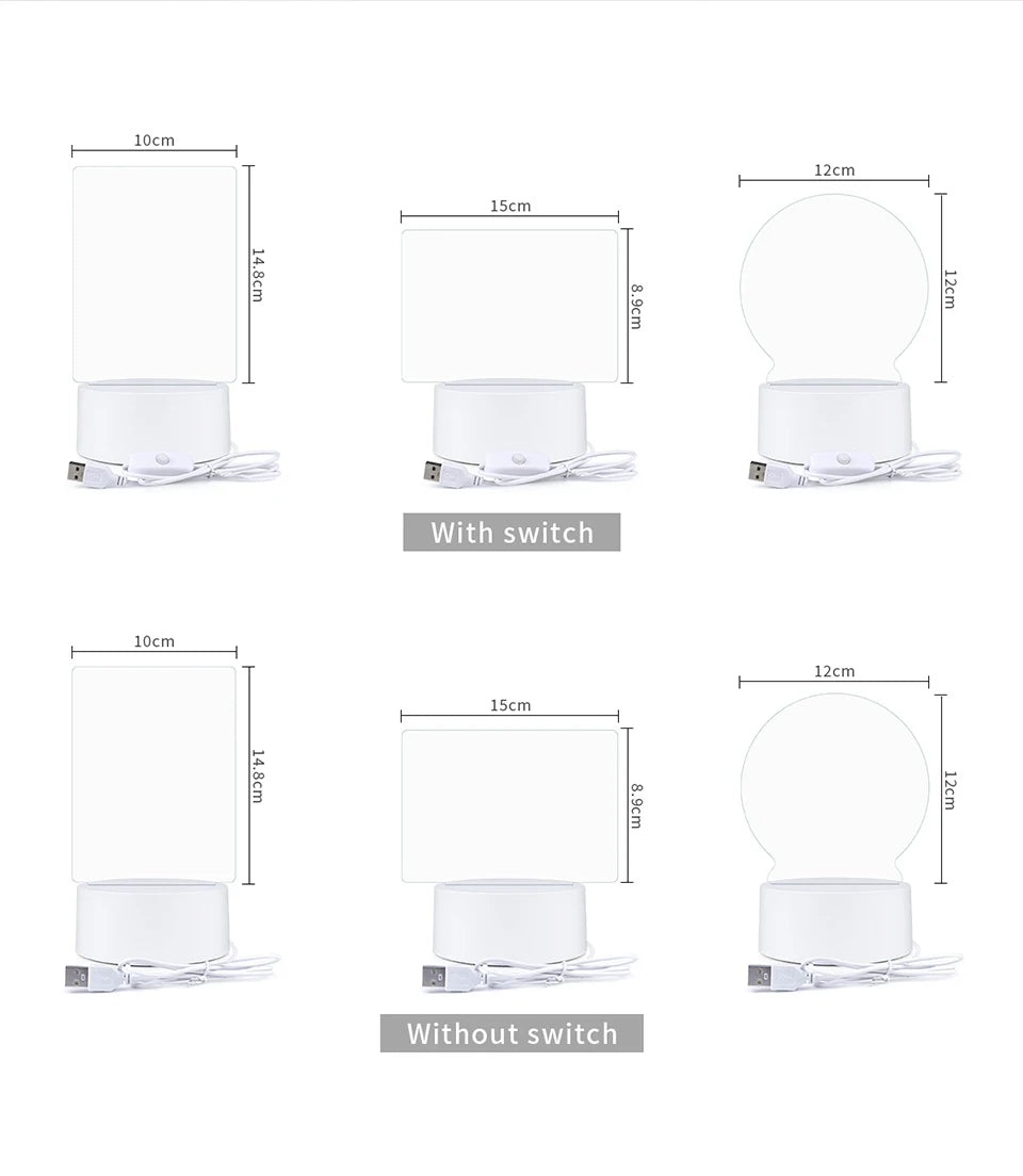 USB Message Board Creative Led Night Light