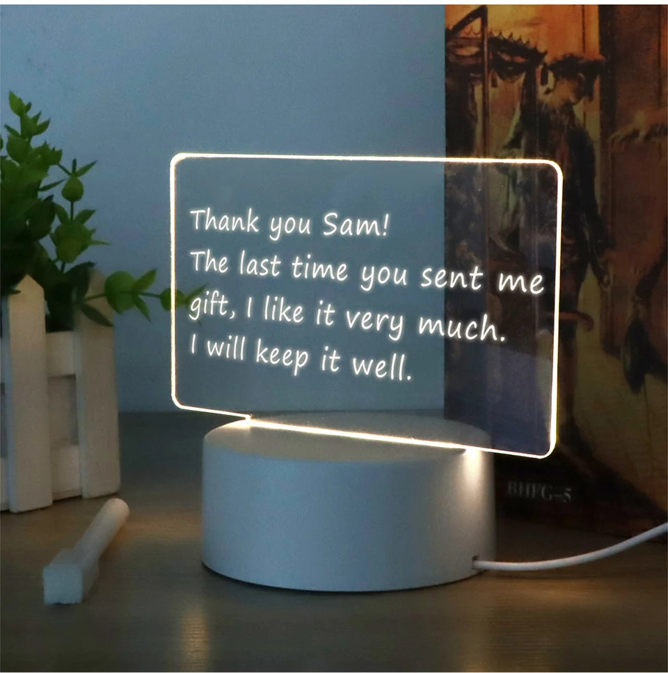 USB Message Board Creative Led Night Light