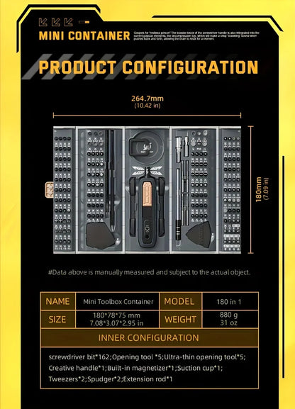 180 in 1 Precision Screwdriver Set