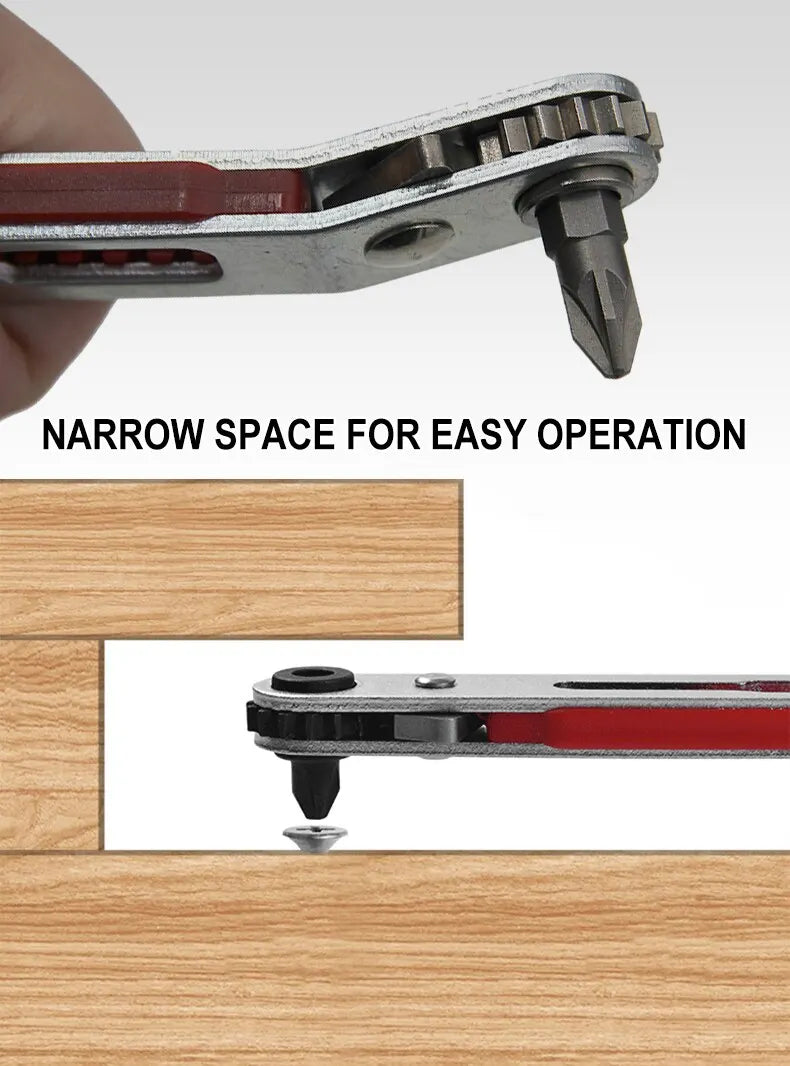 Multifunctional Bidirectional Ratchet Screwdriver