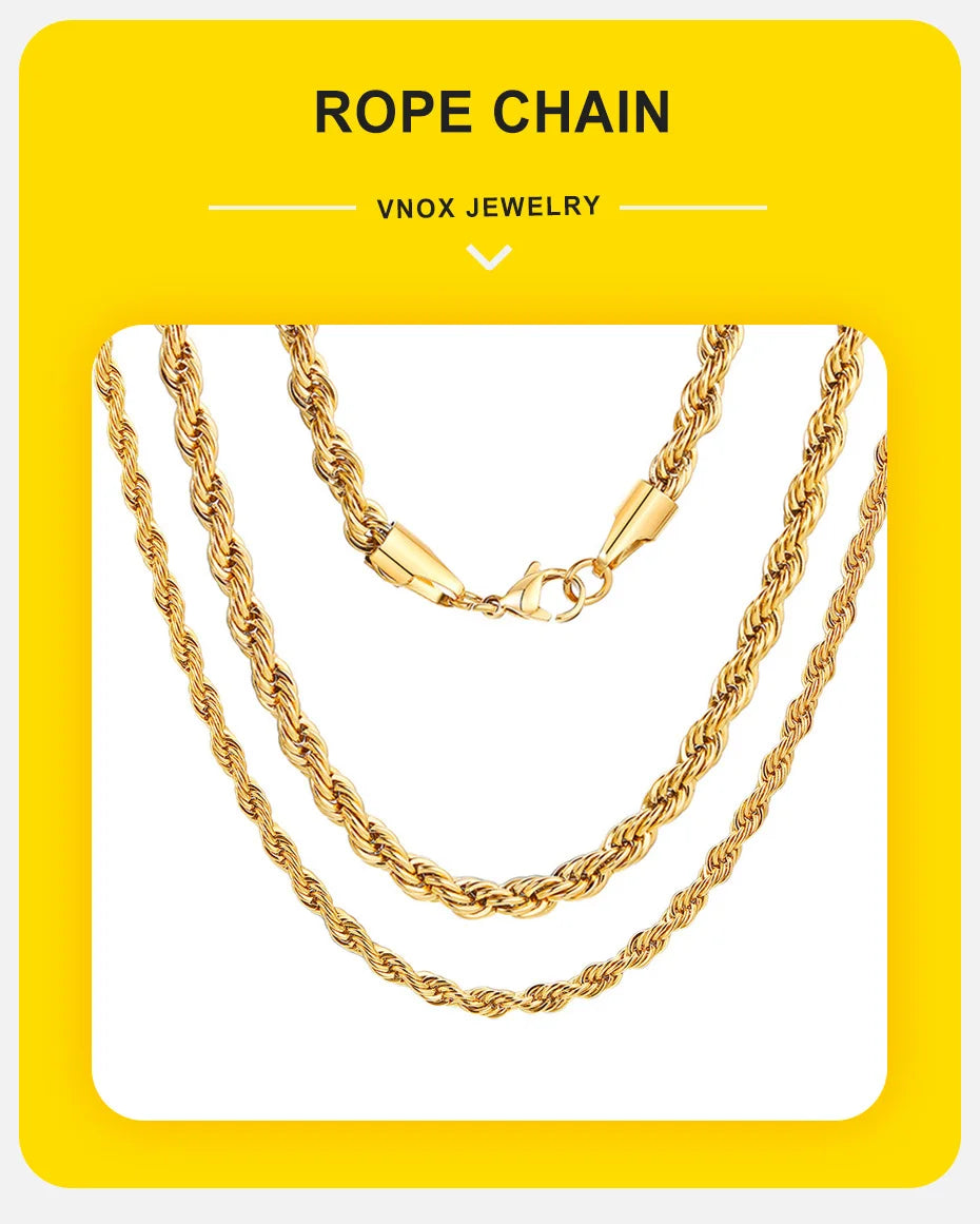 Gold Color Rope Chain