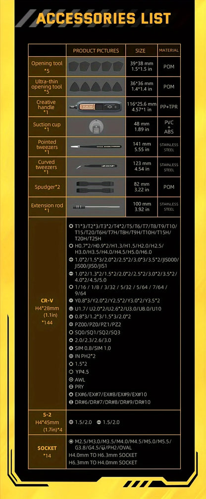180 in 1 Precision Screwdriver Set