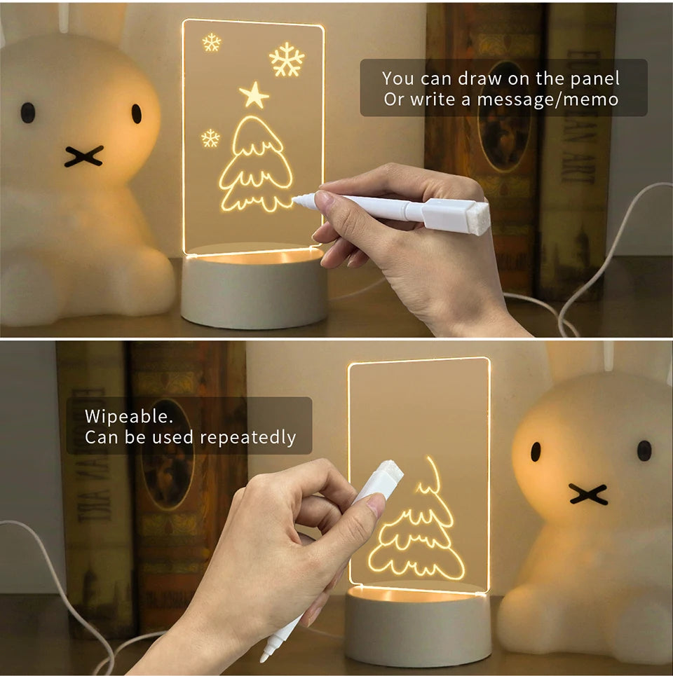 USB Message Board Creative Led Night Light