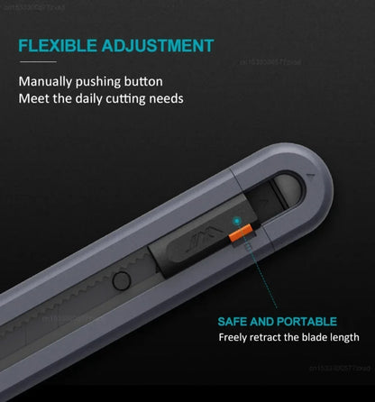 Utility Knife Carbon Steel Blades with Safety Lock