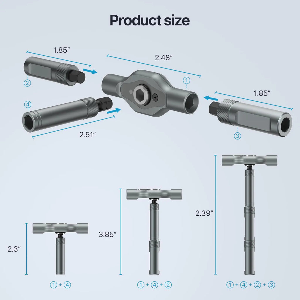 24in1 Multifunction Ratchet Screwdriver